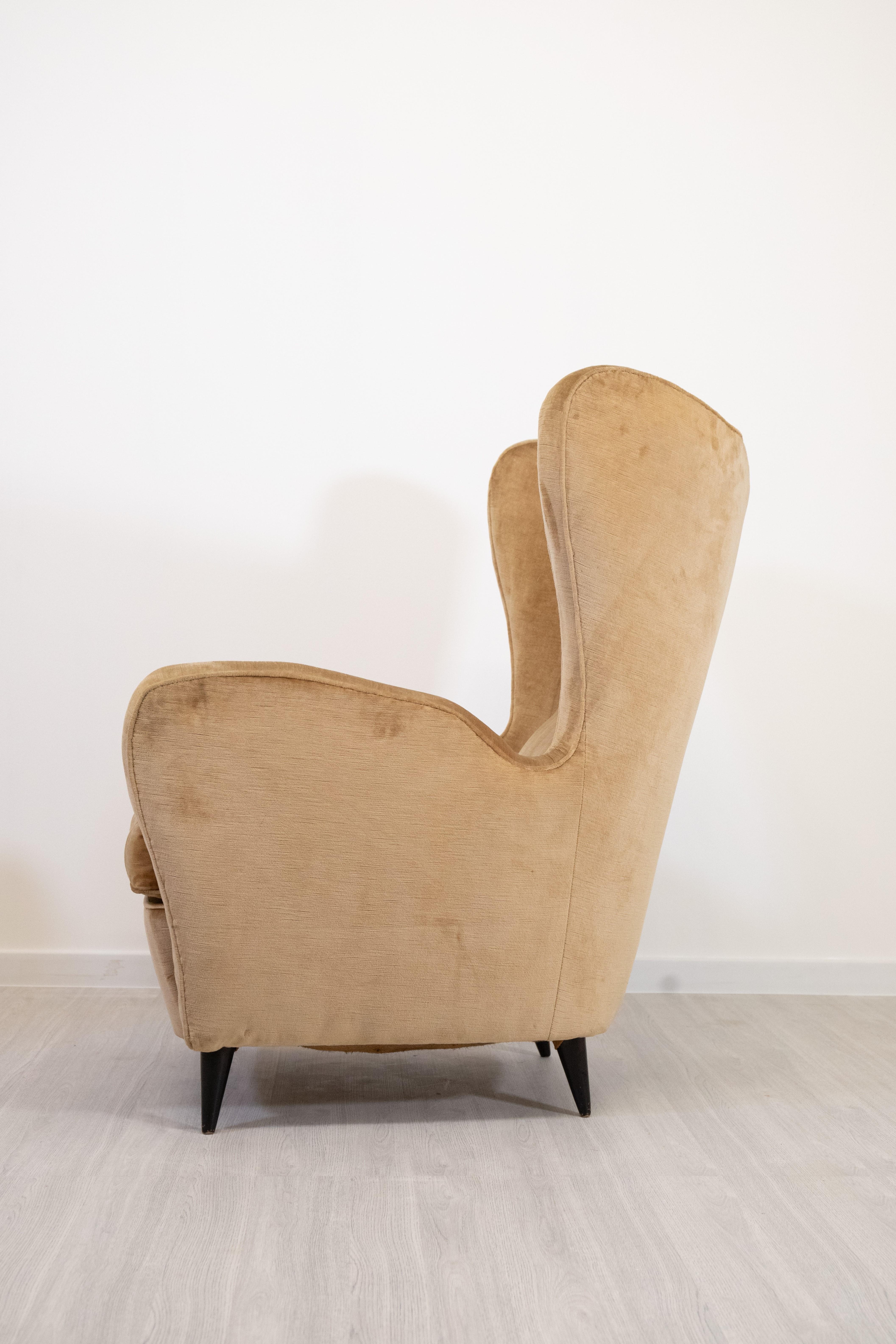 Pareja de sillones Bergere, Italia, años 50 en venta 6