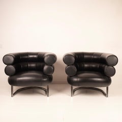 Paire de fauteuils Bibendum par Eileen Gray 80's