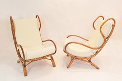 Pair of "BP16 Continuum" armchairs, design Gio Ponti for Bonacina, Italy 1963
