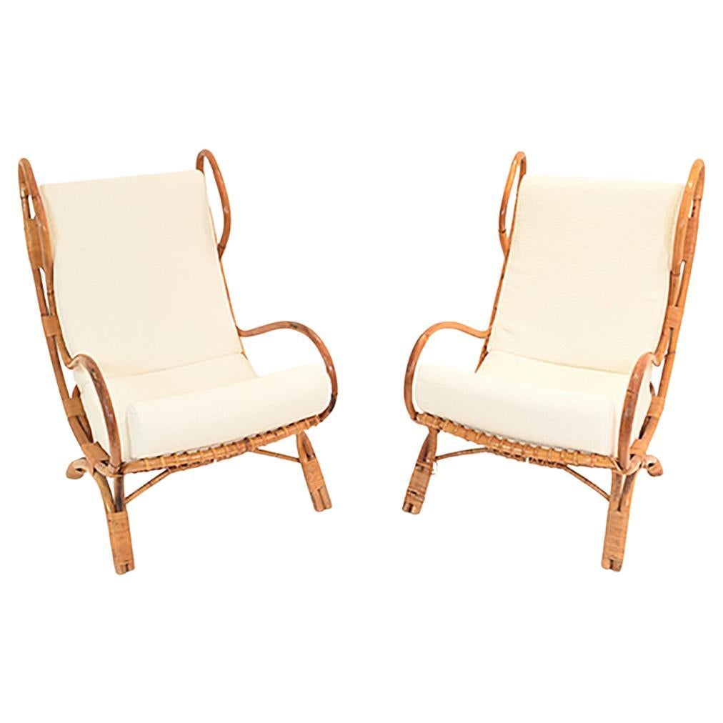 Pair of "BP16 Continuum" armchairs, design Gio Ponti for Bonacina, Italy 1963