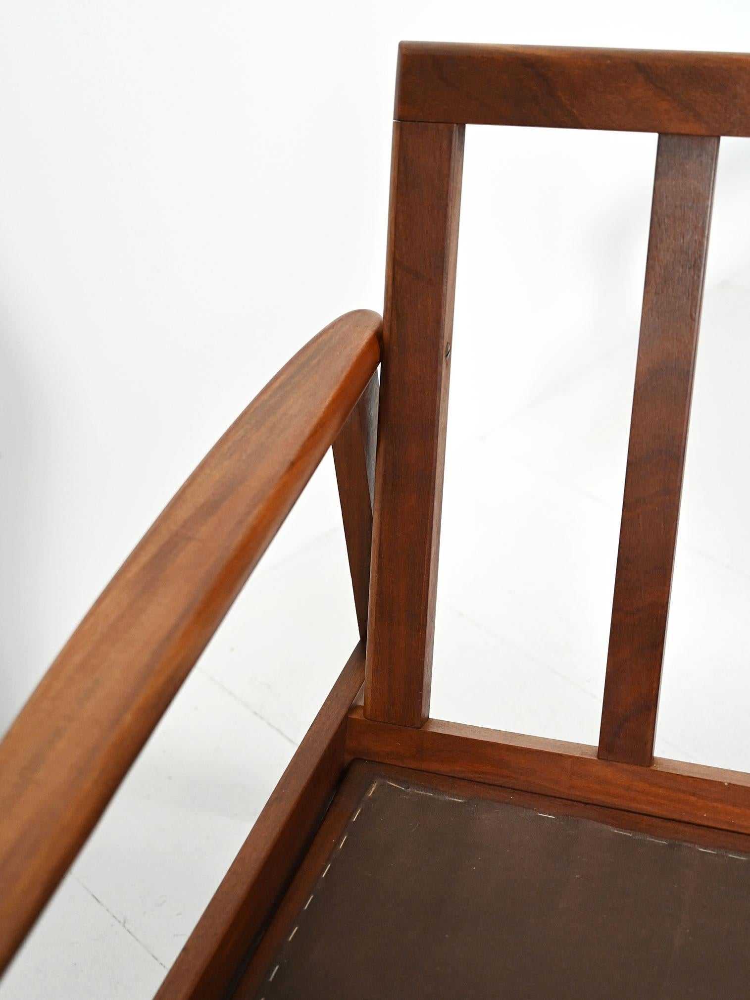 Coppia poltrone danesi in teak en vente 6