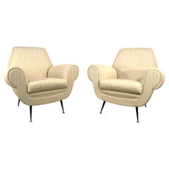 Pair of armchairs by Gigi Radice, Italy, 1960s.