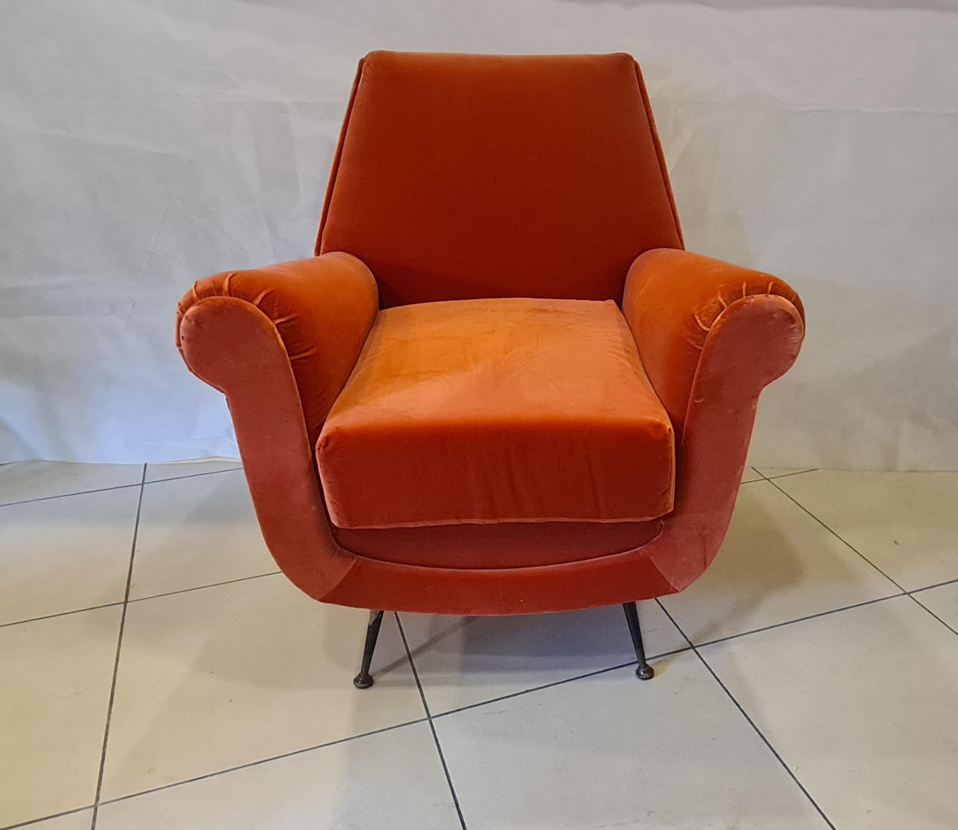 Pair of Armchairs by Gigi Radice for Minotti, 59' years In Excellent Condition In Torino, IT