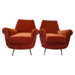 Pair of Armchairs by Gigi Radice for Minotti, 59' years