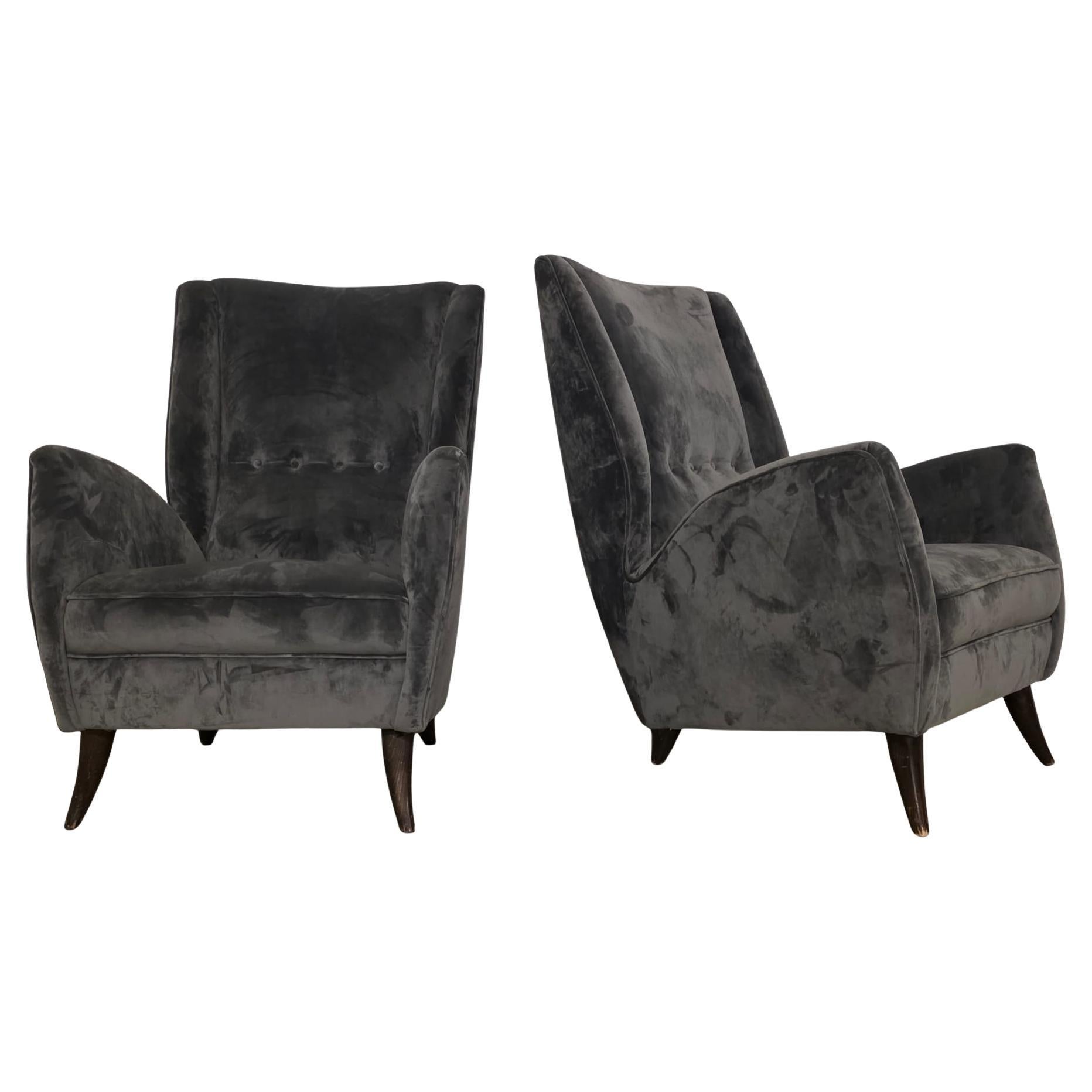 Coppia poltrone di Gio Ponti per ISA Bergamo en venta