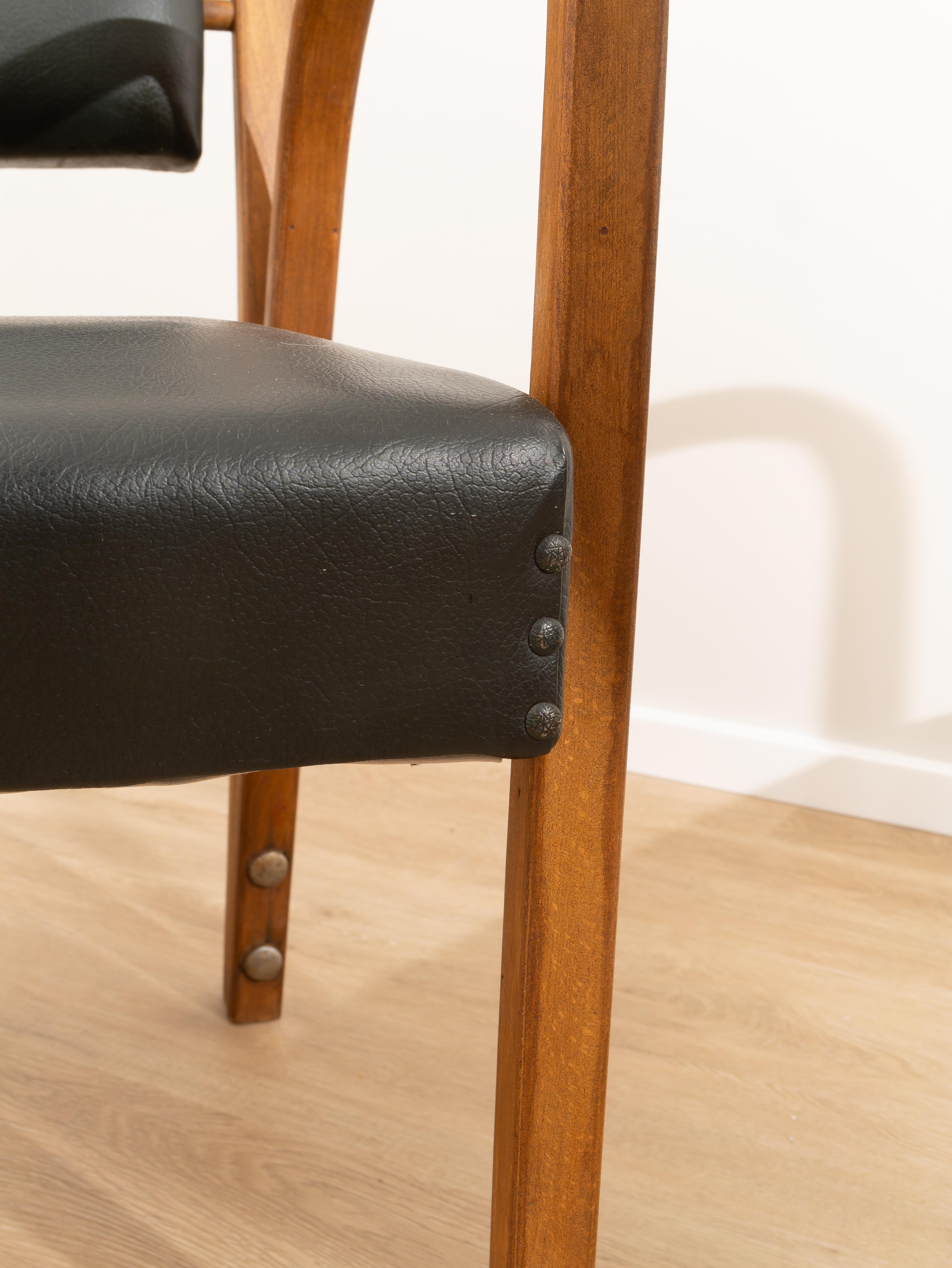 Paire de fauteuils de Luigi Ricci, années 1950 en vente 3