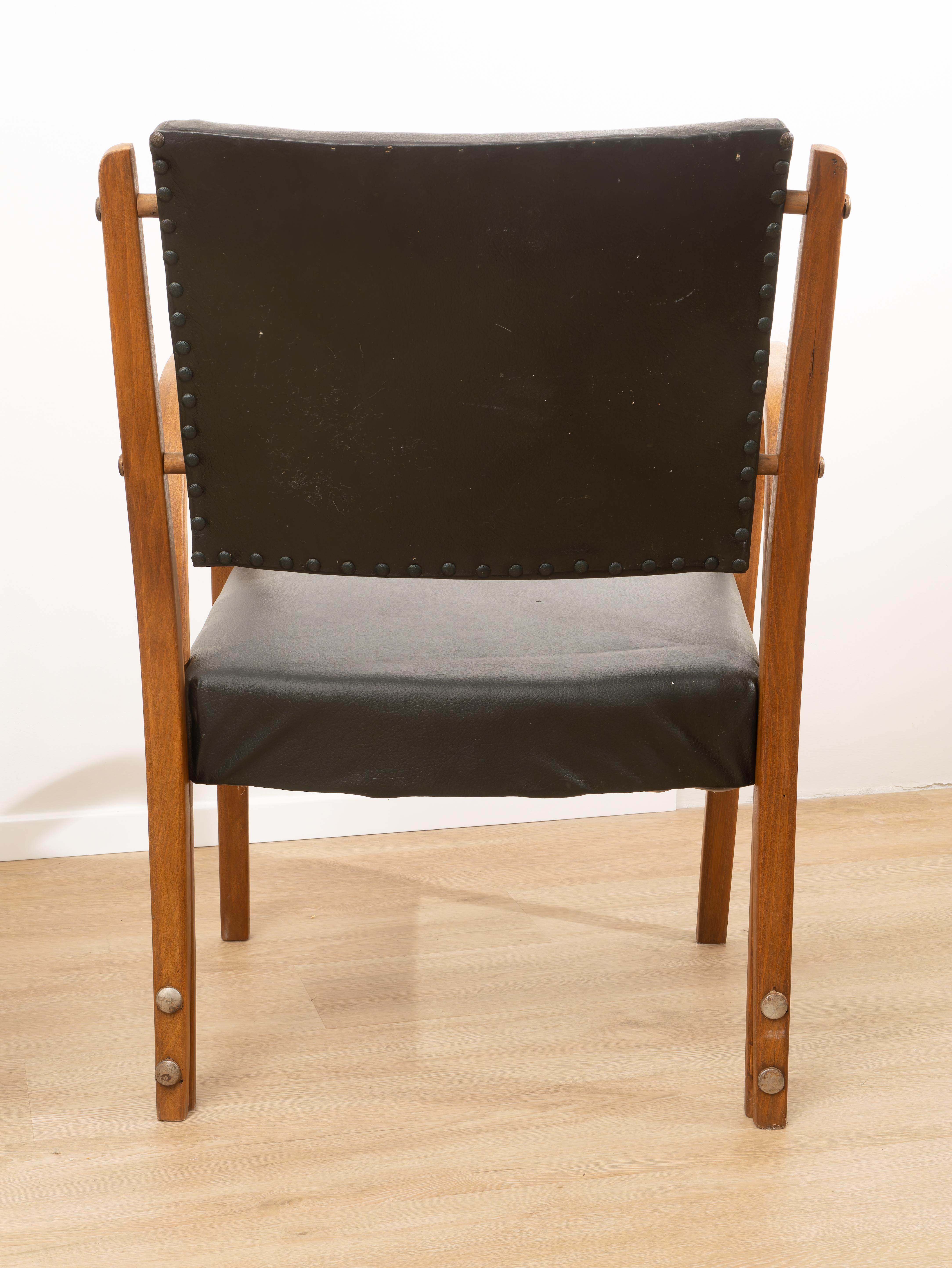Paire de fauteuils de Luigi Ricci, années 1950 en vente 1
