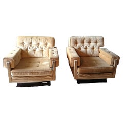 pair of armchairs mod. Claudia by Pier Luigi Colli, 1960s