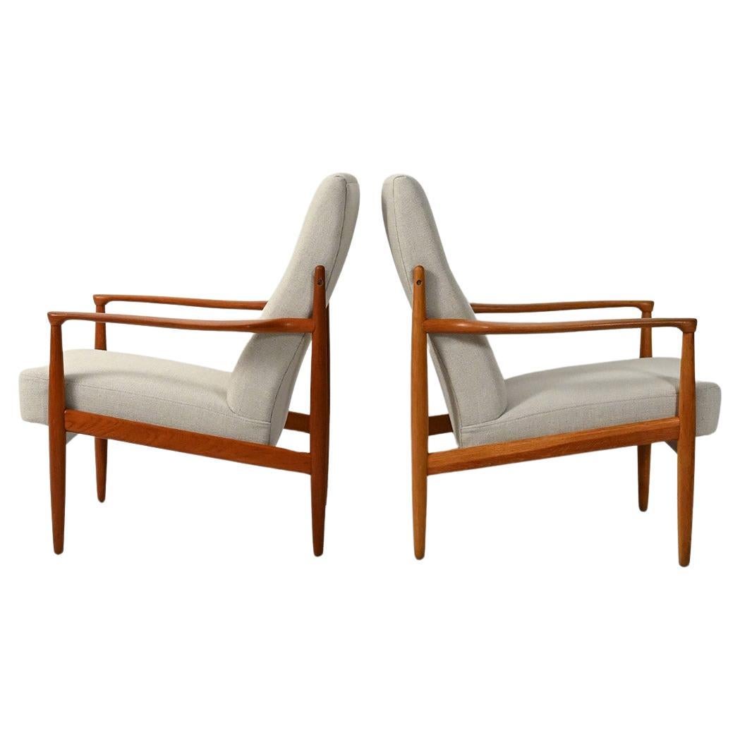 Coppia poltrone scandinave teak anni ’50–’60