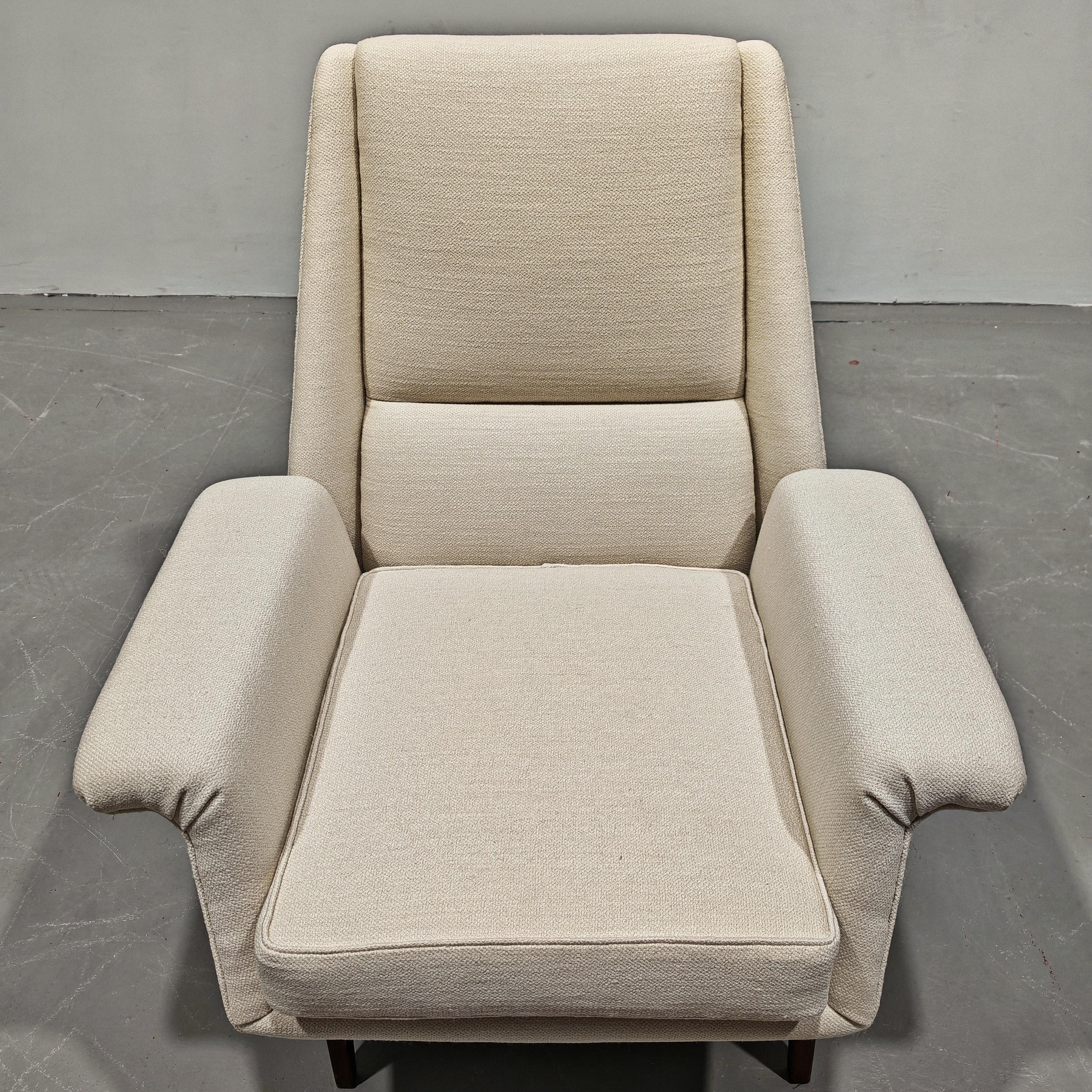 pair of scandinavian style armchairs Italian production 60s attribution  Dassi 11