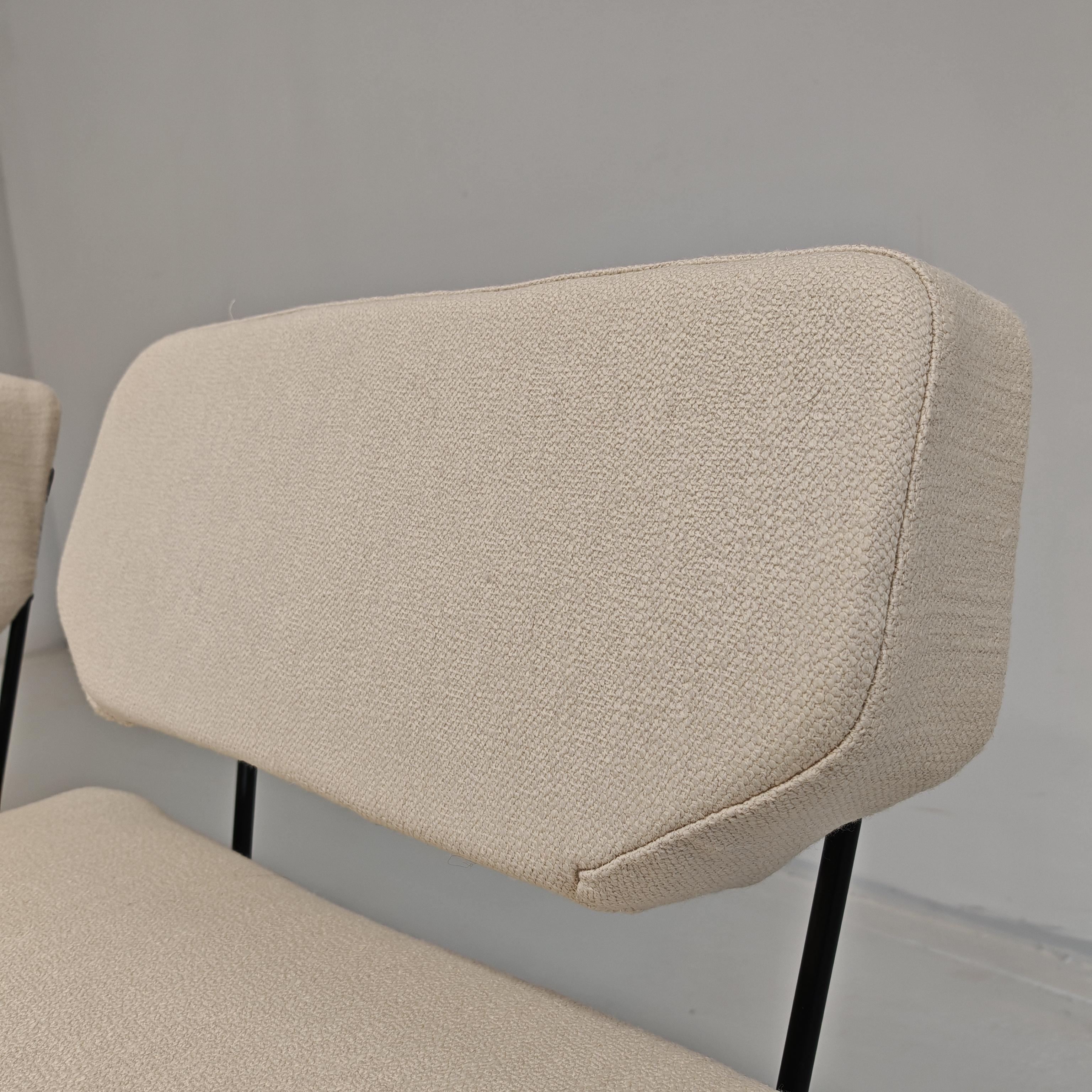 Coppia poltrone tessuto design italiano vintage 60s  