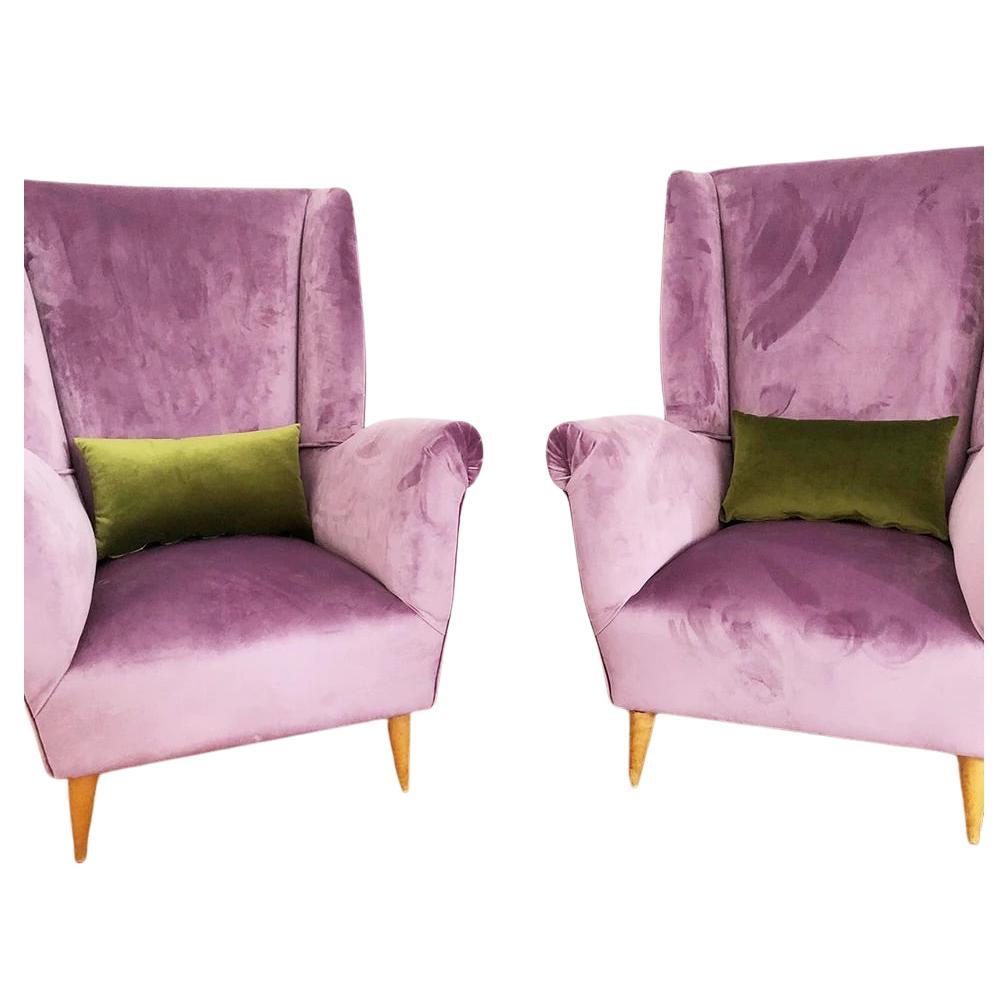 Pair of Vintage 50s Top Armchairs -Design-
