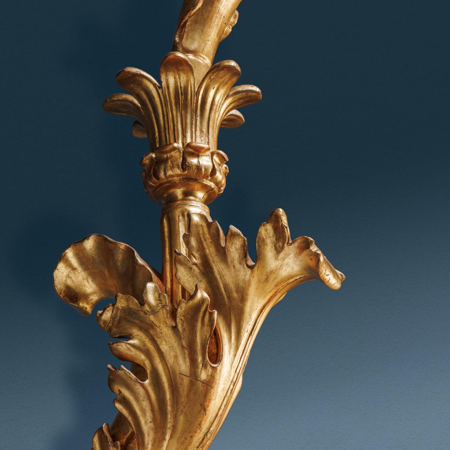 Paar Laternenhalter Lombardei frühes 18. Jahrhundert (18th Century and Earlier) im Angebot