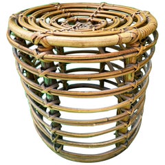 Coppia Pouf by Franco Albini 1960 in Bamboo