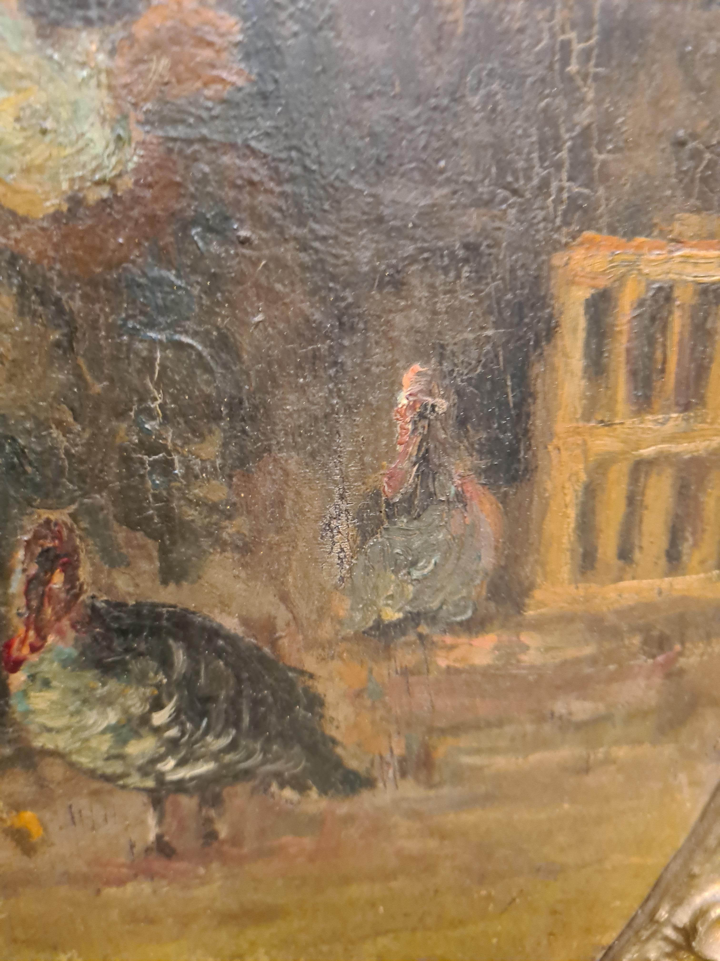 Paire de peintures de scènes de la vie paysanne fin 19e siècle en vente 10