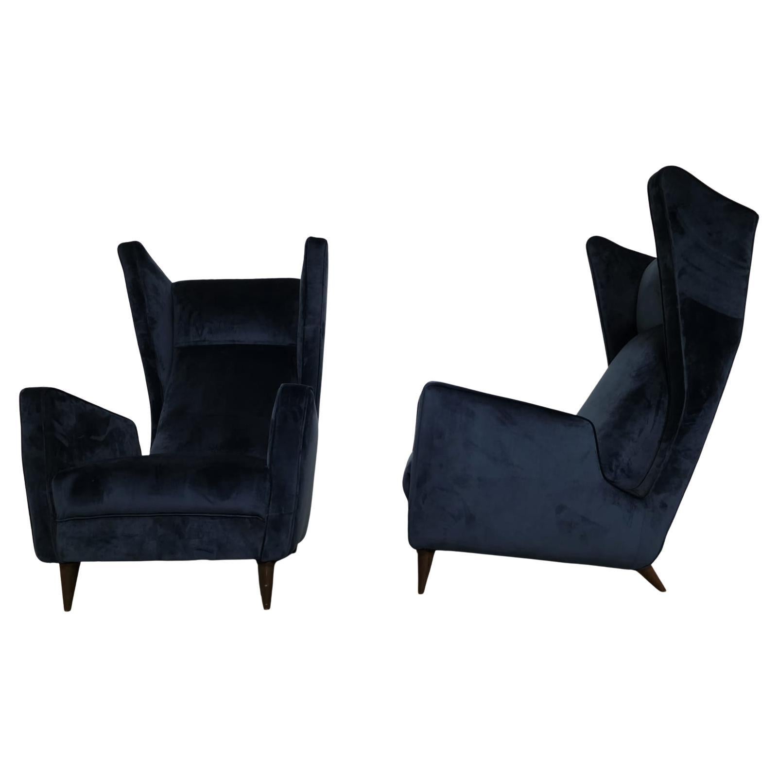 Coppia rare poltrone di Mario Oreglia, 1949