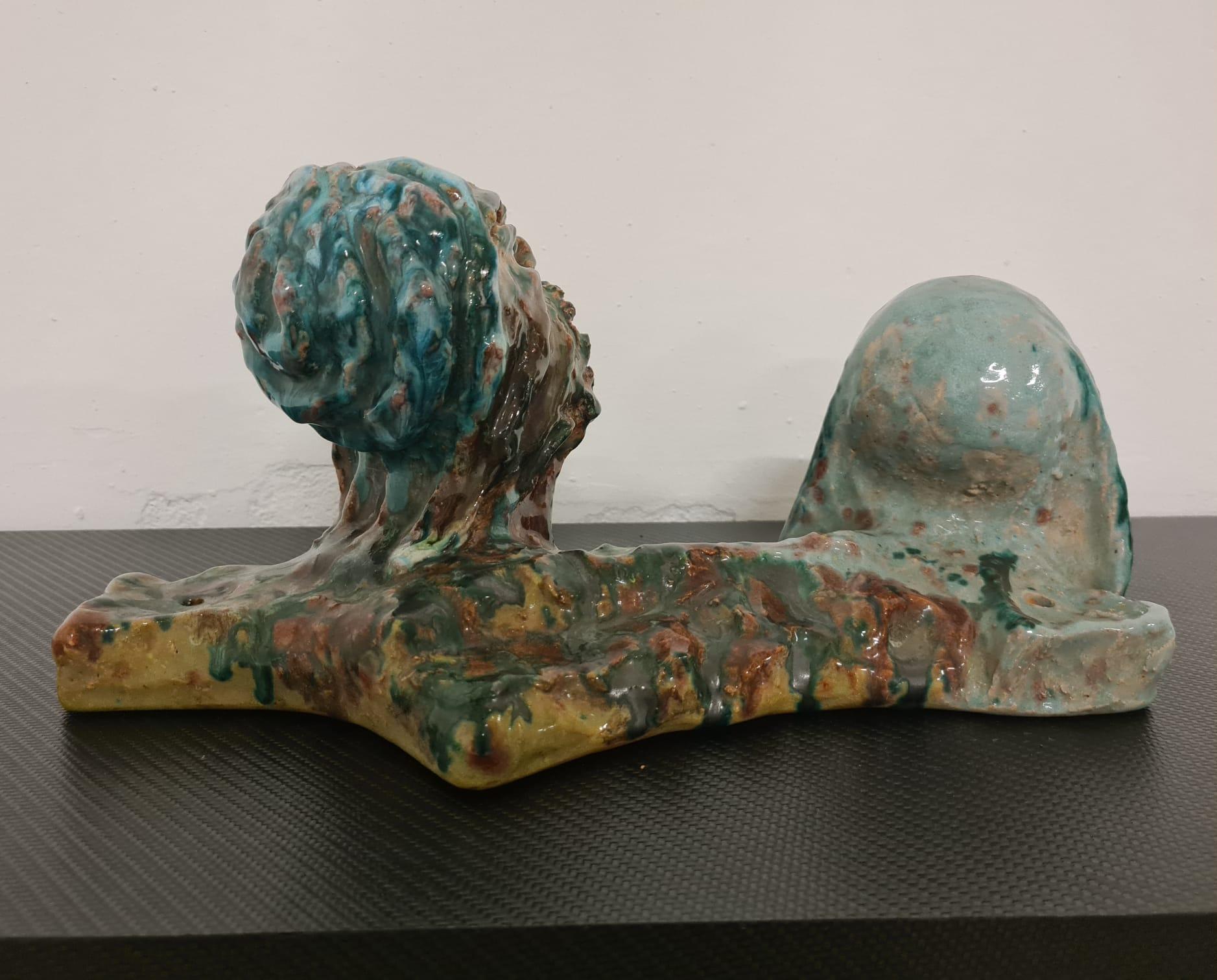 Paire de sculptures en terre cuite de Savino Tripodi Bon état - En vente à Torino, IT
