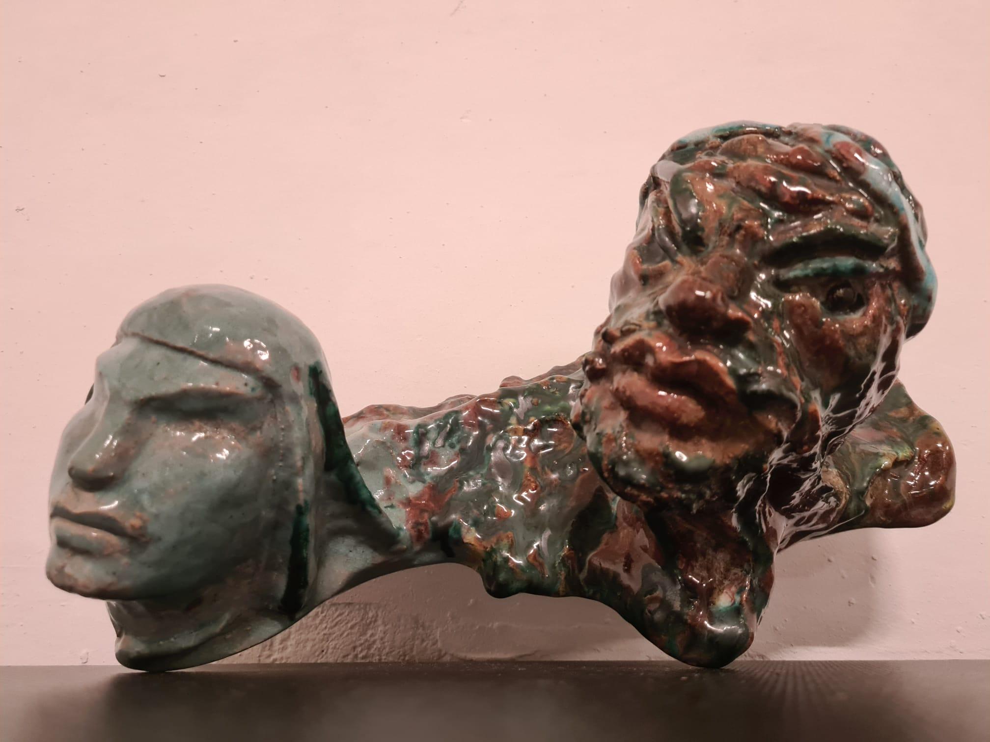 Paire de sculptures en terre cuite de Savino Tripodi en vente 1