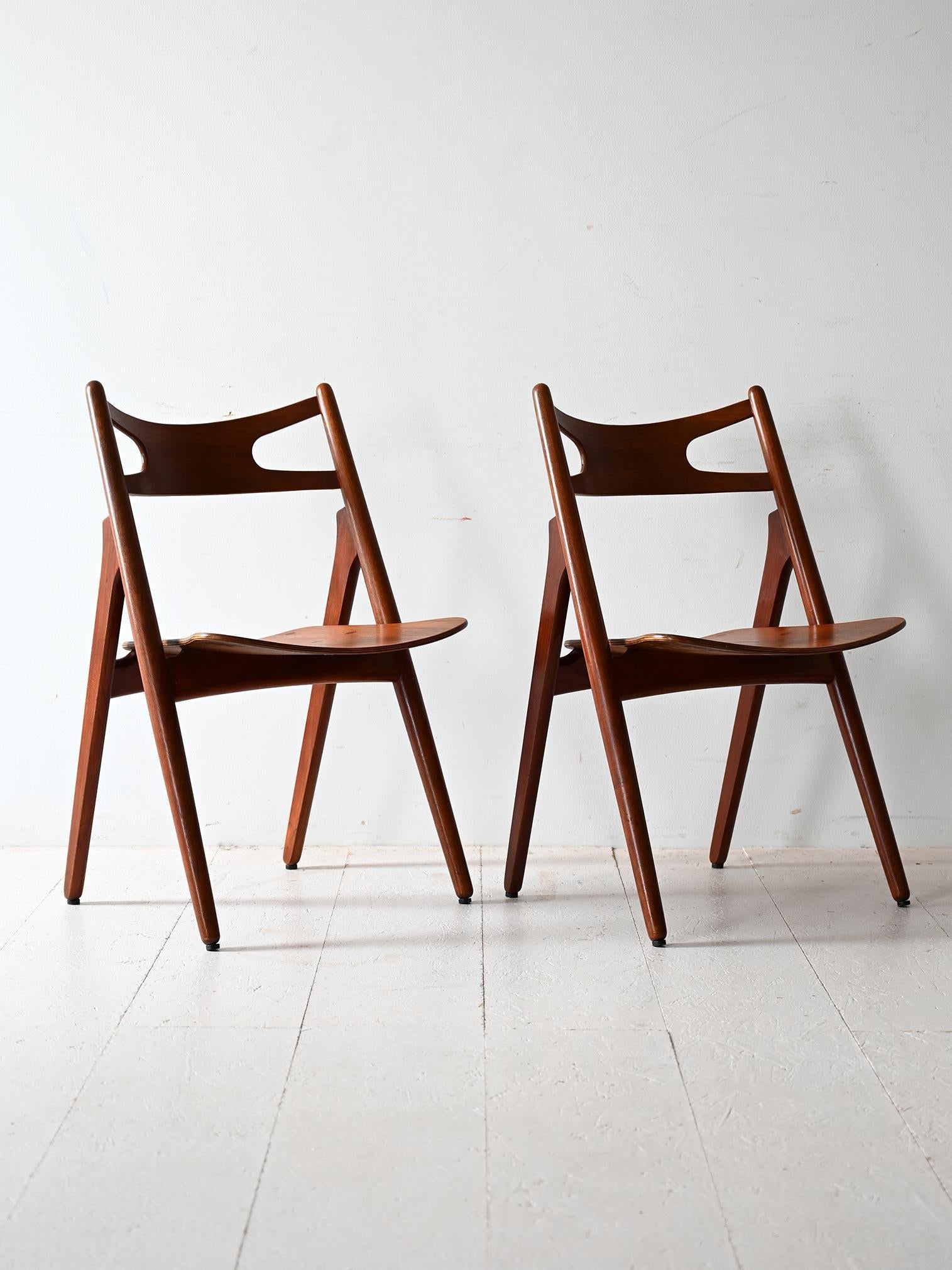 Paar CH29-Stühle von Hans J. Wegner (Danish) im Angebot