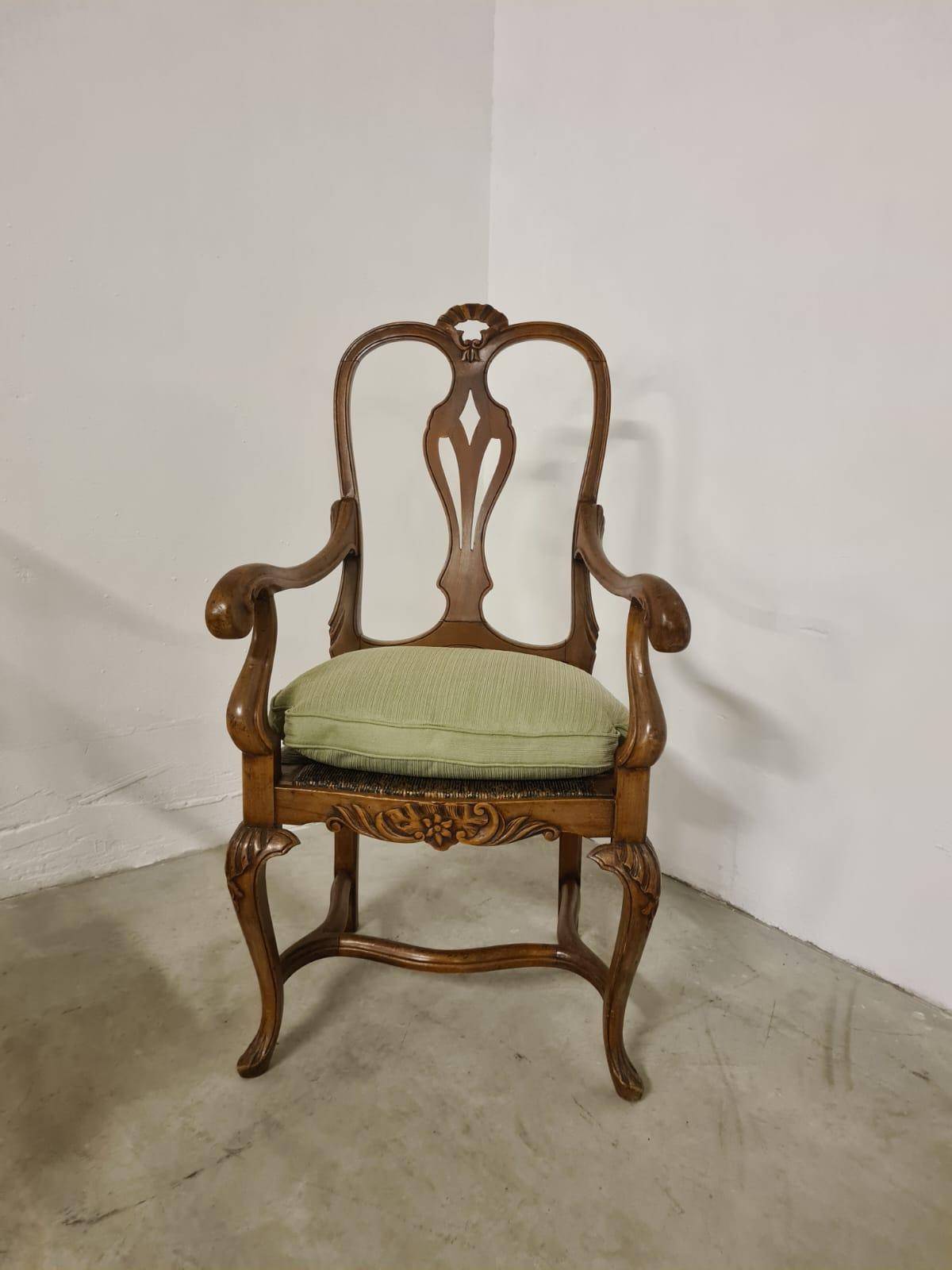 Paire de chaises hautes baroques du XVIIIe siècle en vente 7