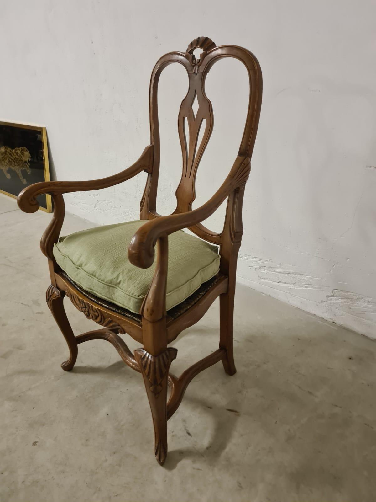 Paire de chaises hautes baroques du XVIIIe siècle en vente 11