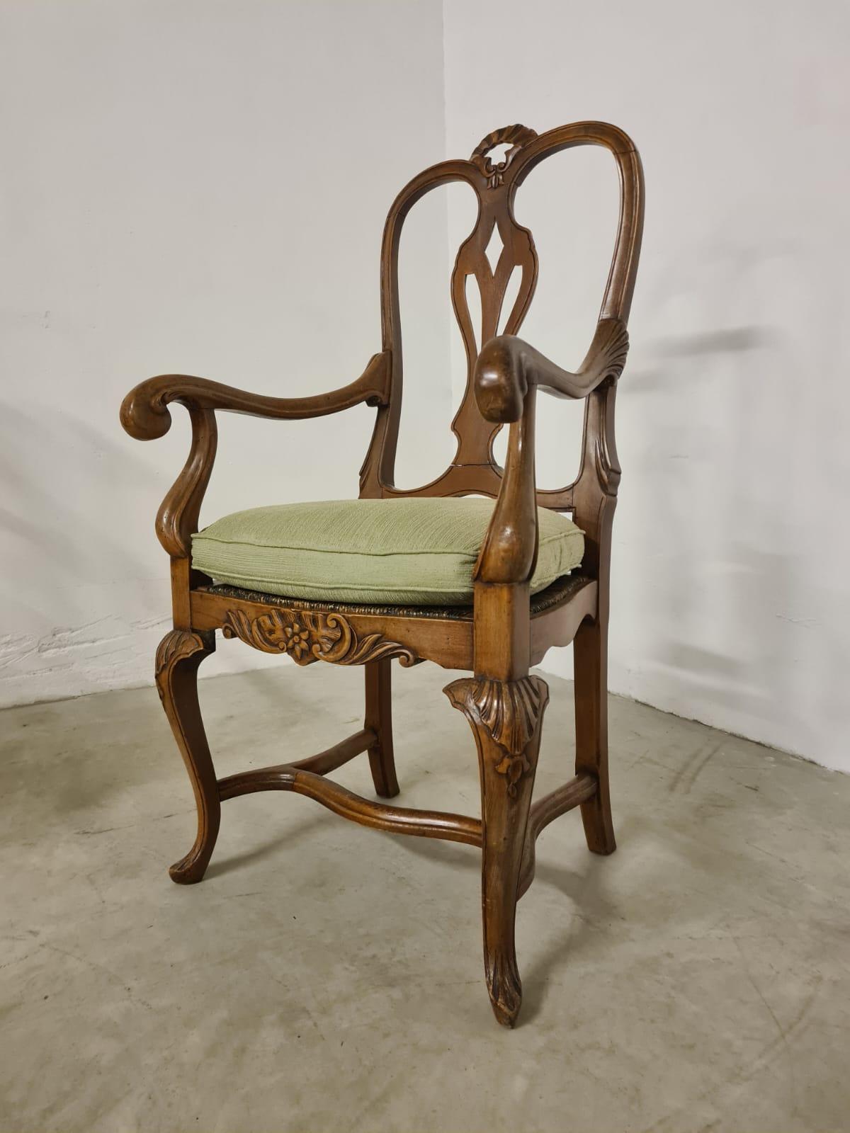 Paire de chaises hautes baroques du XVIIIe siècle Bon état - En vente à Torino, IT