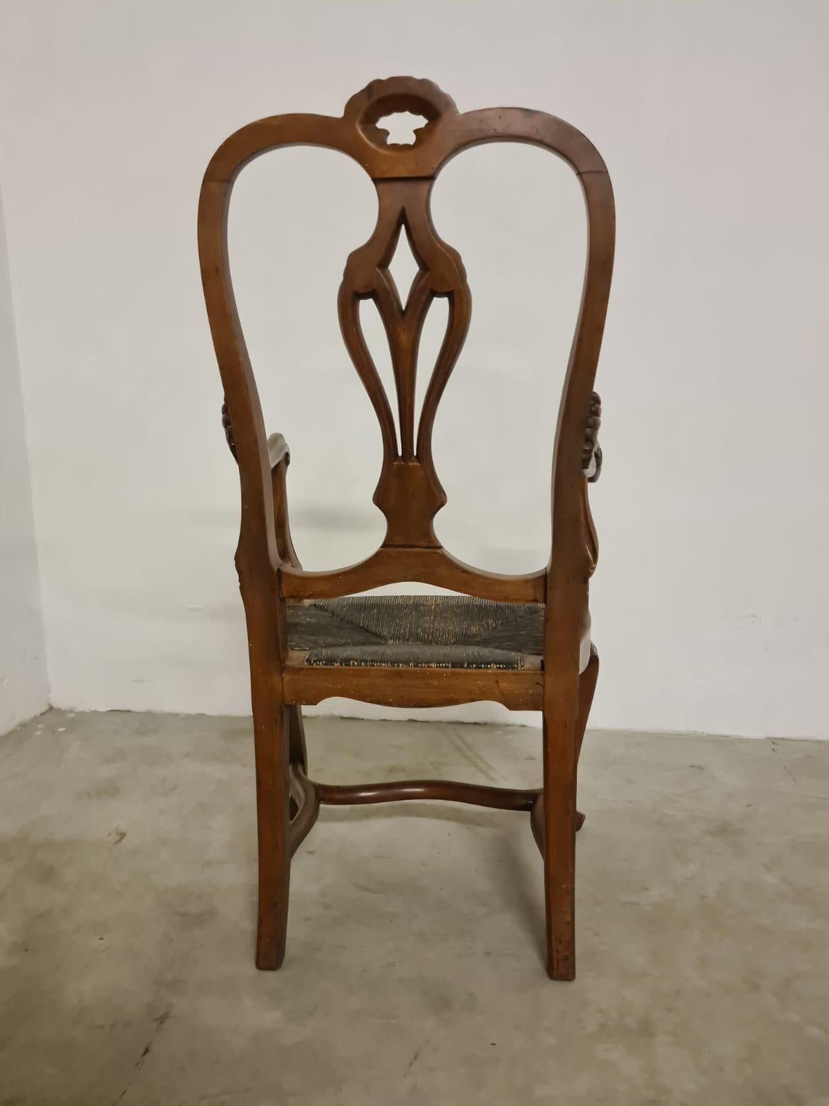 Paire de chaises hautes baroques du XVIIIe siècle en vente 2