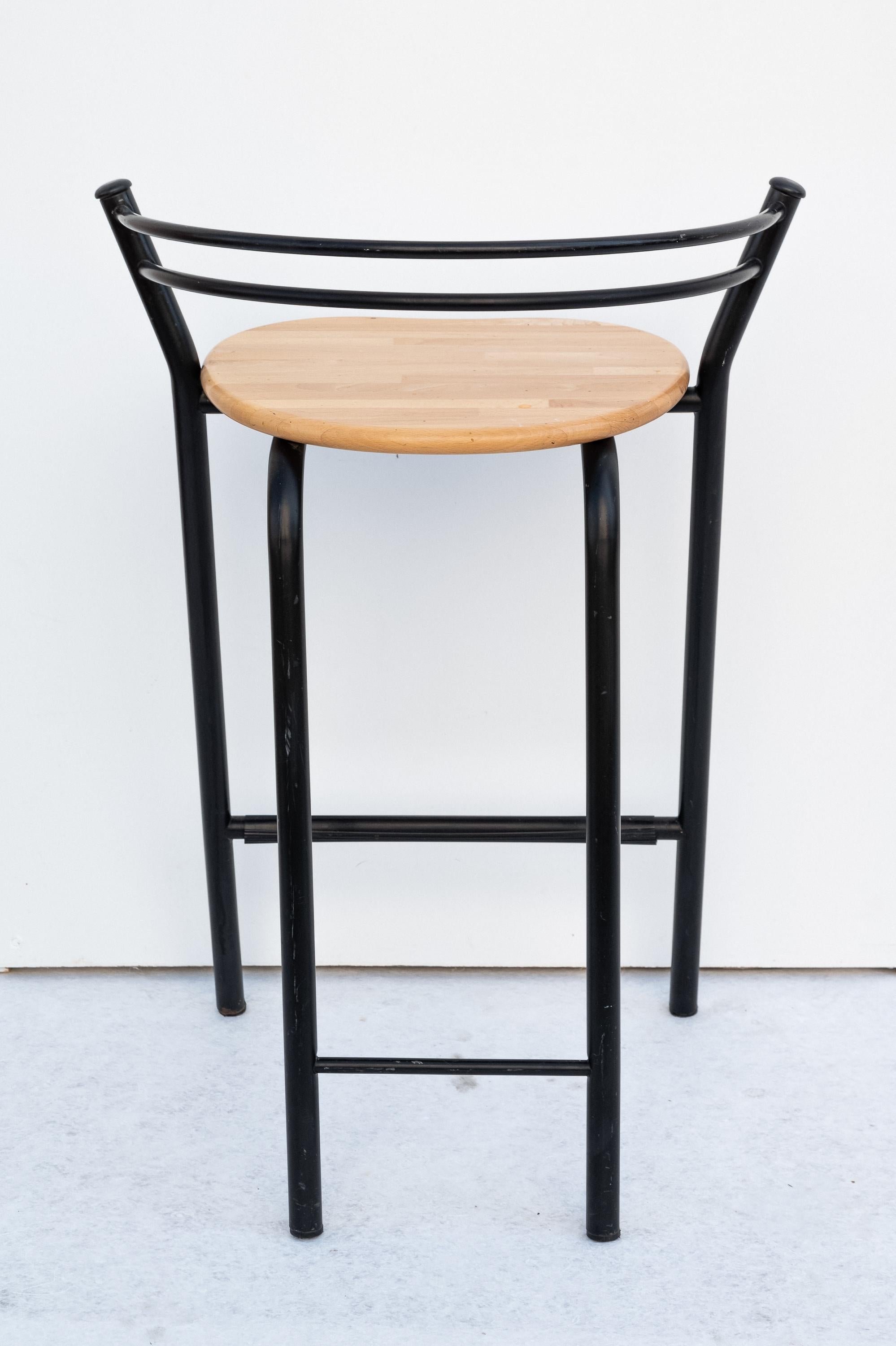 Mid-Century Modern Coppia Sgabelli MAT di Gianni Pareschi per Ciatti, Anni '80 en vente