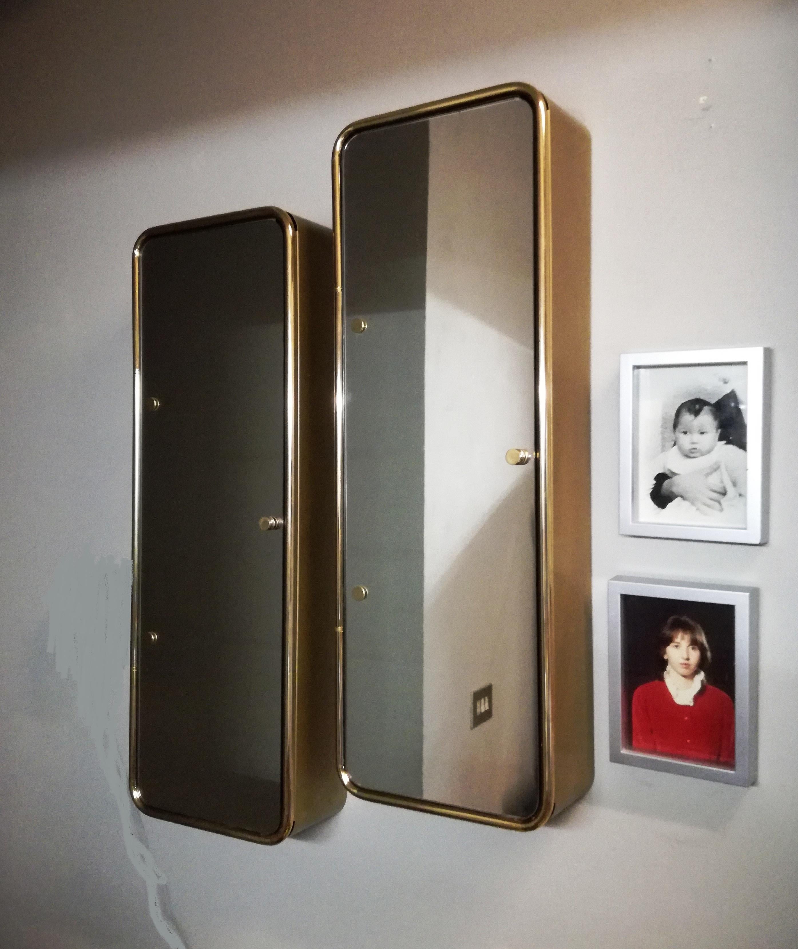 pair of mirrors - bathroom cabinets, Gold For Sale 11
