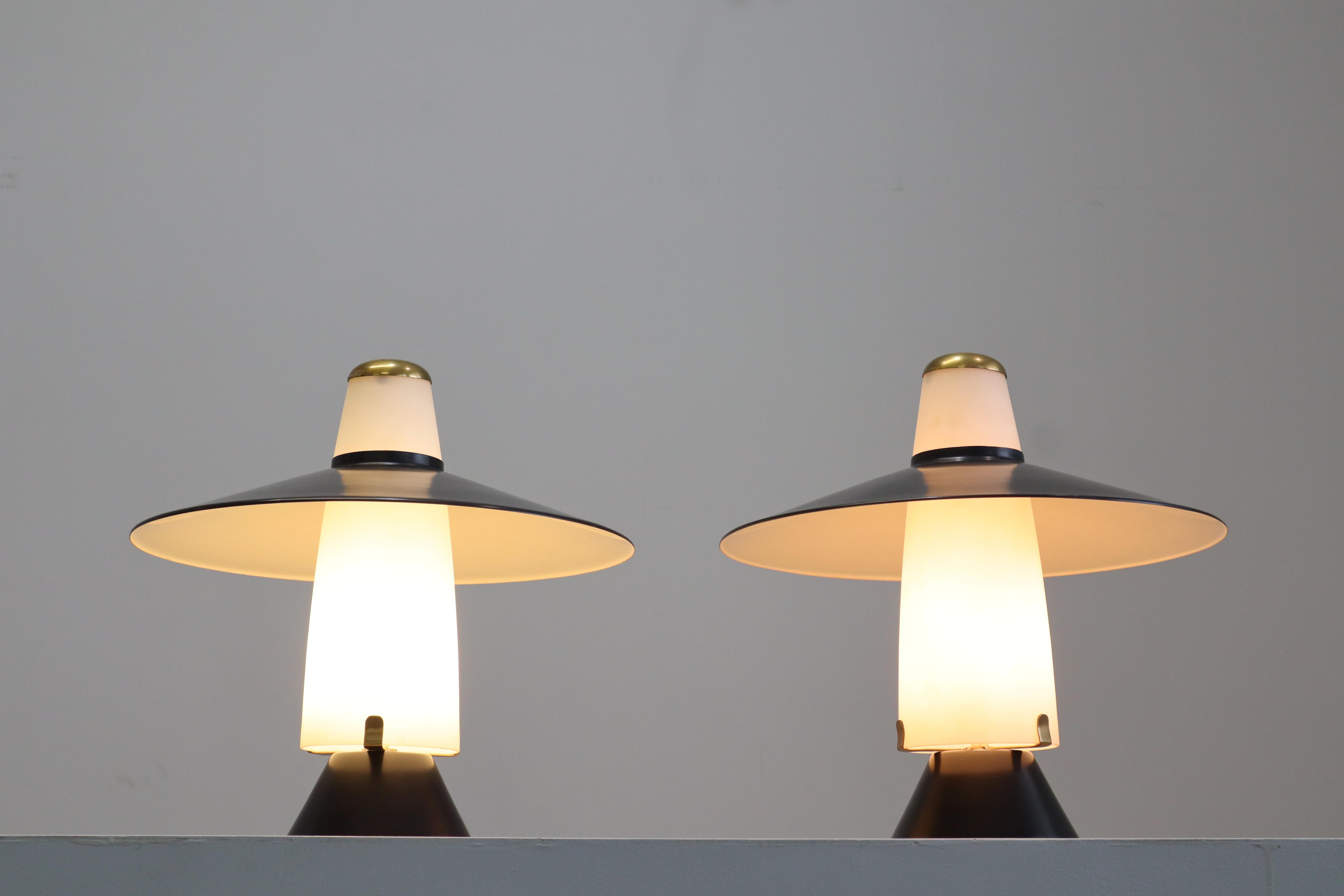 Paar Stilnovo Tischlampen im Angebot 1