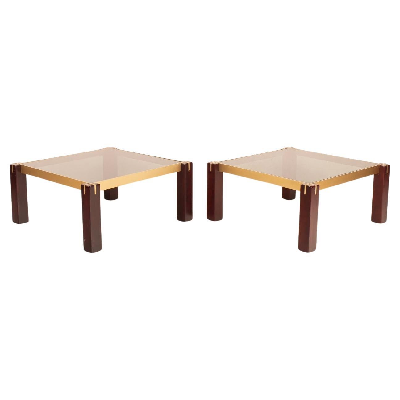 Pair of "Faraone" side tables by Renato Polidori for Skipper For Sale