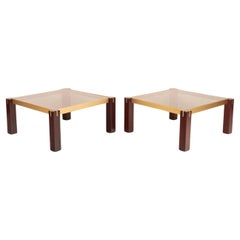 Vintage Pair of "Faraone" side tables by Renato Polidori for Skipper