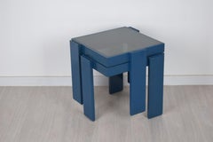 Paar stapelbare Couchtische, Gianfranco Frattini für Cassino, 1960