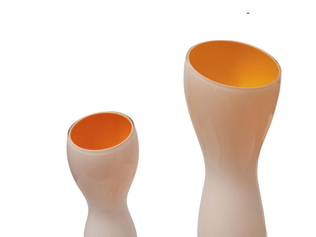 Italian Coppia vasi Barovier & Toso B.A.G. anni ‘80 in vendita