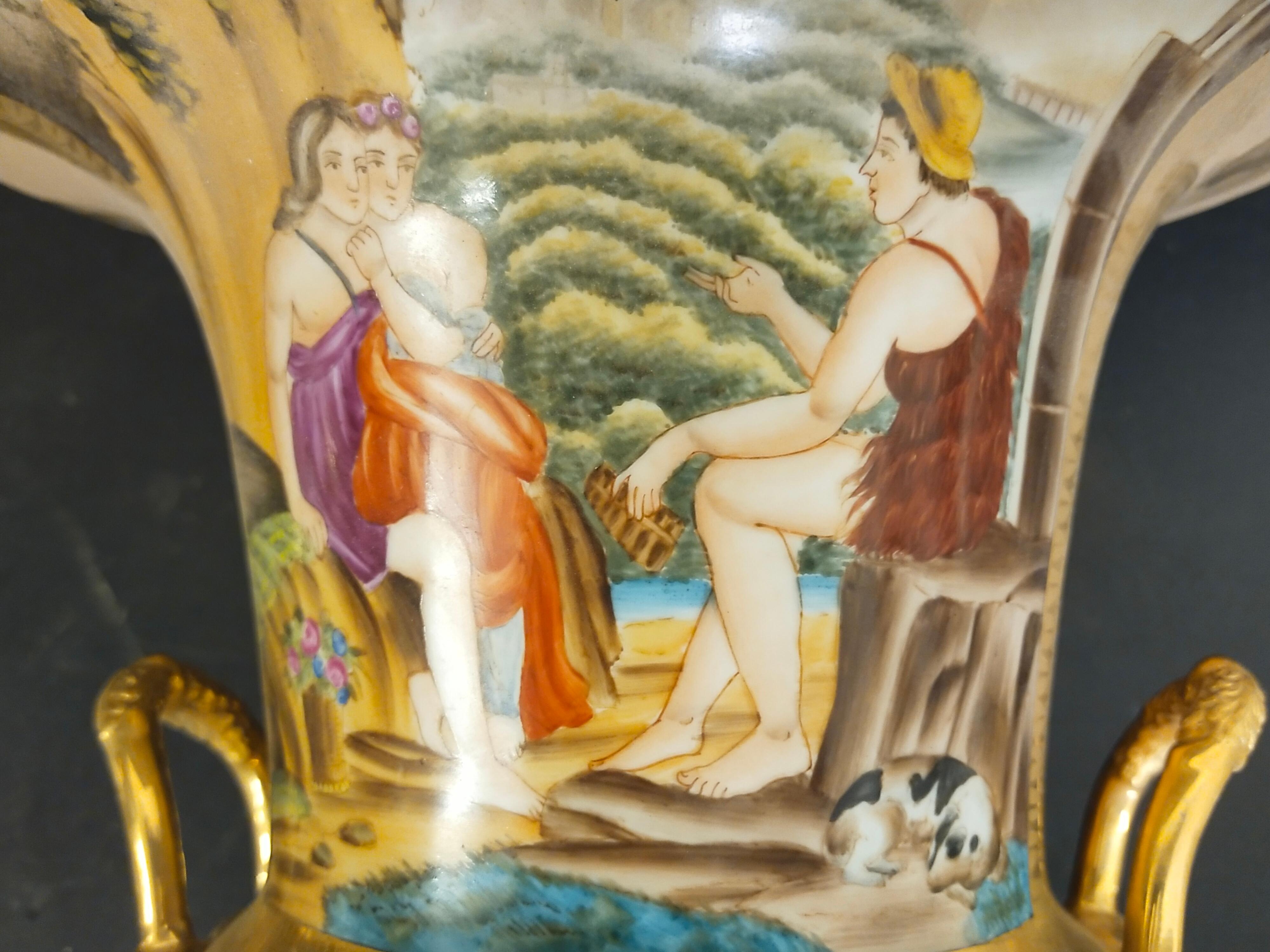 Coppia Vasi Porcellana im Zustand „Hervorragend“ im Angebot in Rome, IT