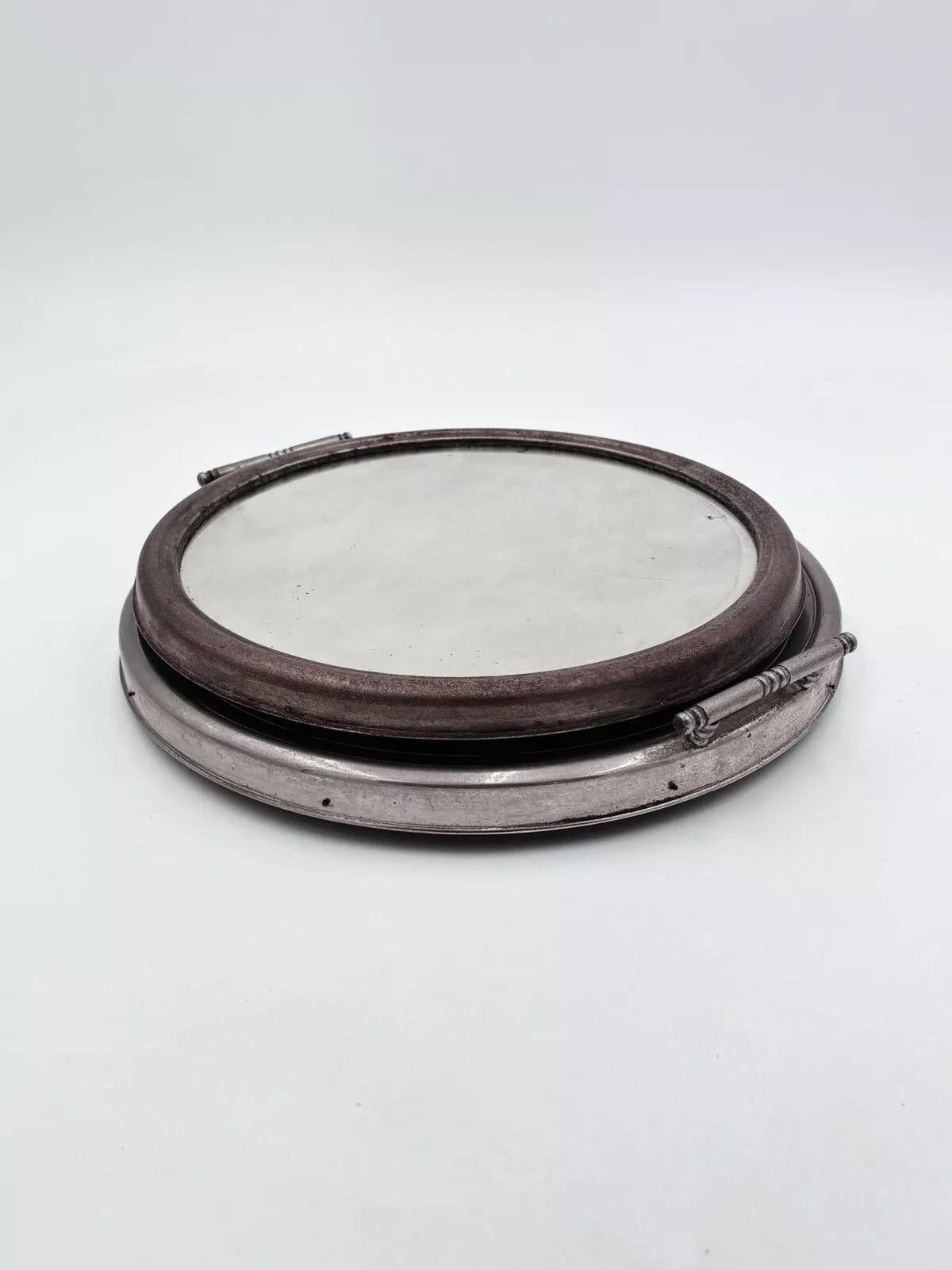 Mid-20th Century Pair of Art Deco Mirrored Trays 1940's Design For Sale