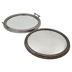 Paire de plateaux miroirs Art Déco des années 1940