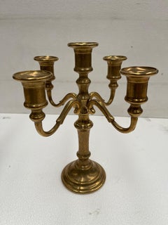 Couple vintage bronze candelabra