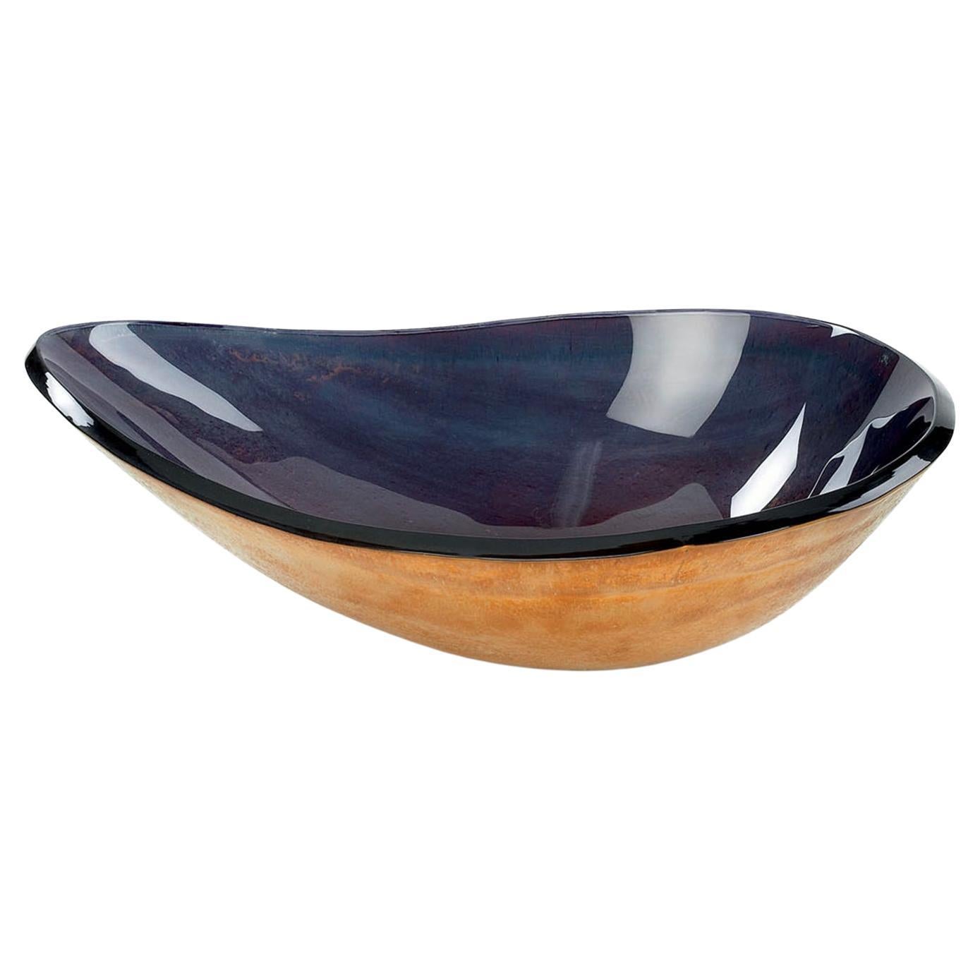 Coppola Black Bronze Glass Bowl