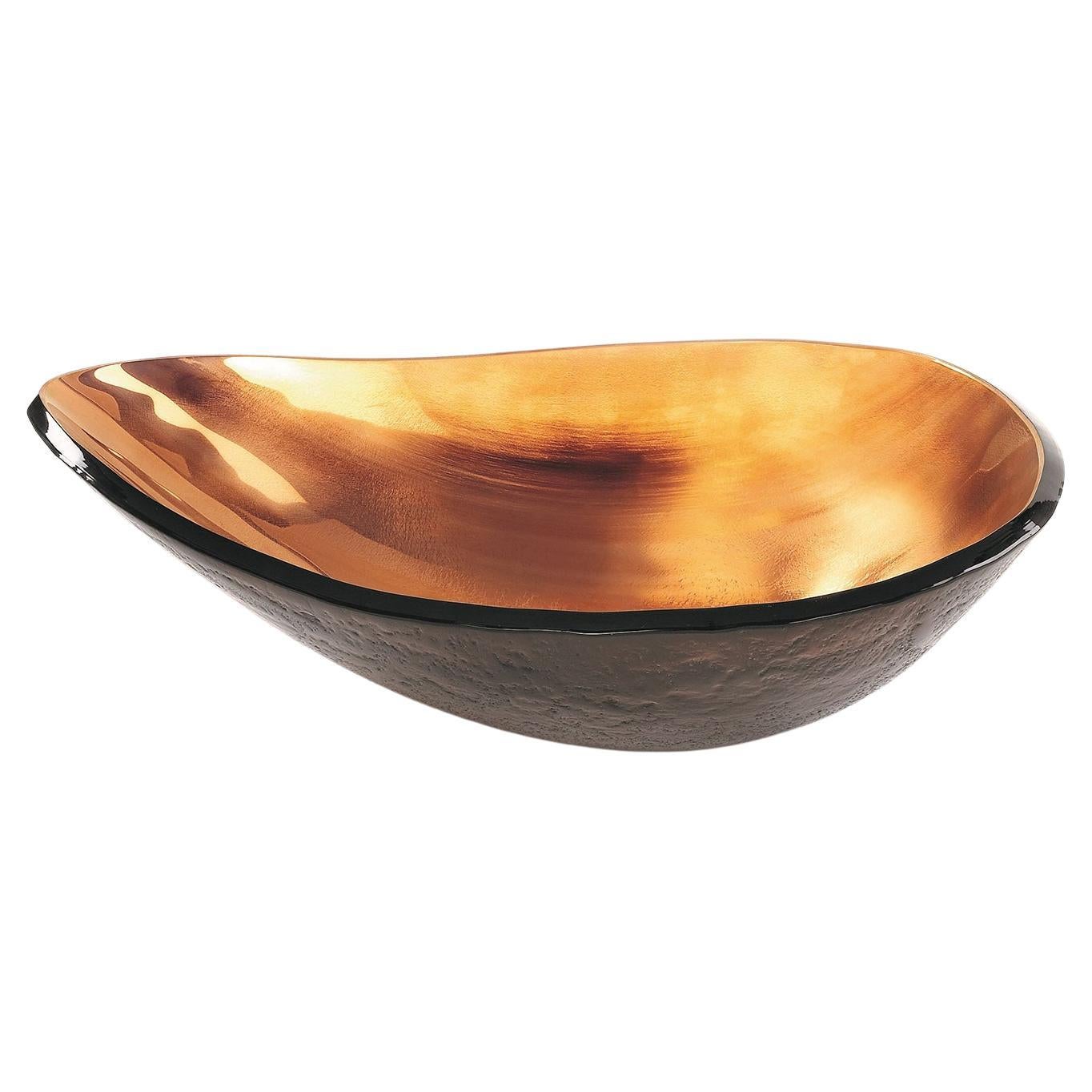 Coppola Bronze Glass Bowl For Sale
