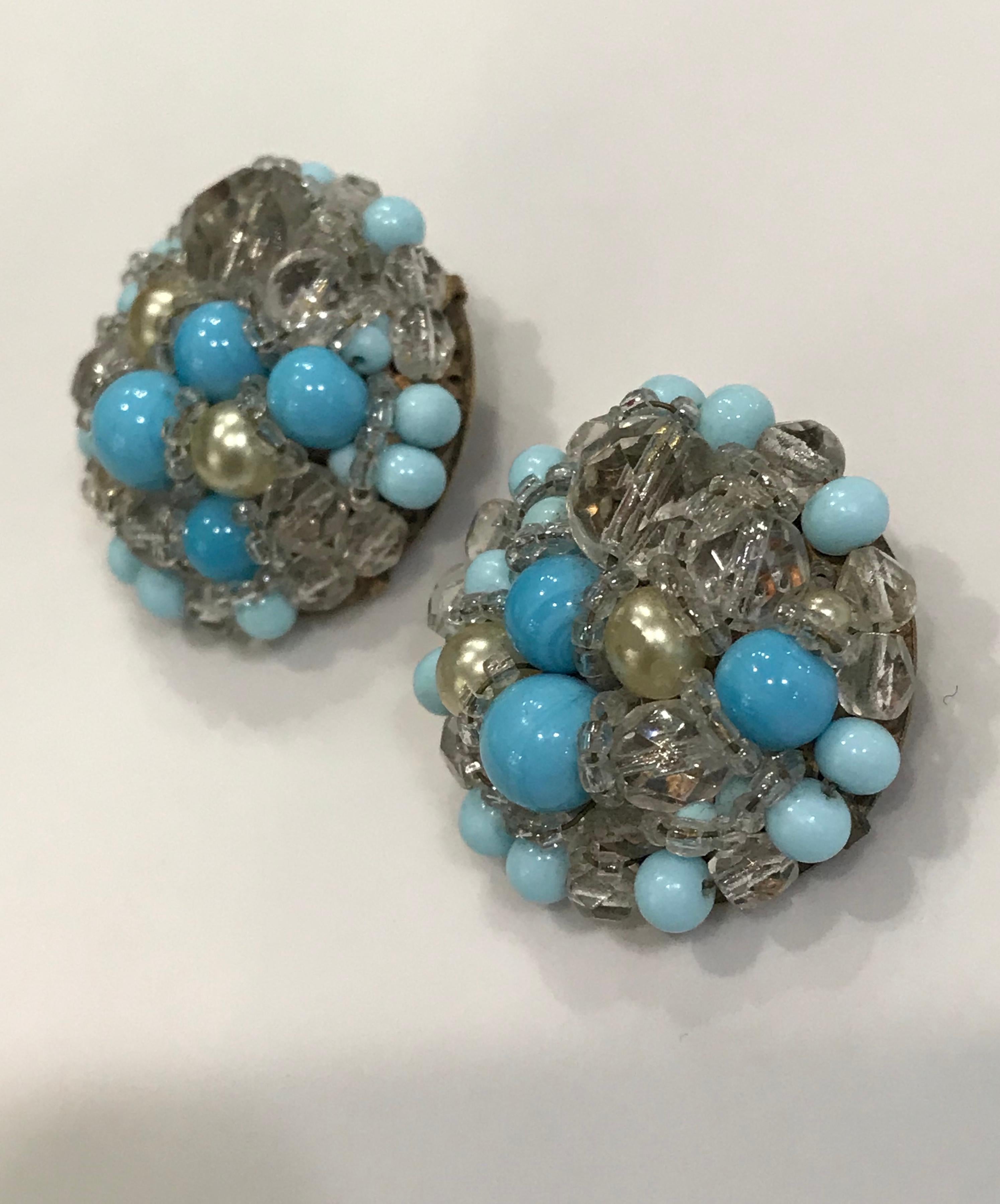 Coppola e Toppo Crystal  Earrings In Good Condition In New York, NY