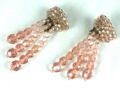 Coppola Toppo Ombre Pink Crystal Earrings
