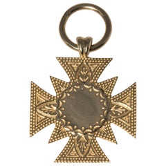 Coptic Cross Fob in 14 Karat Yellow Gold