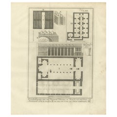 Plan eines koptischen Klosters, Ammoniakofen und Eierbrutkasten, Ägypten um 1776