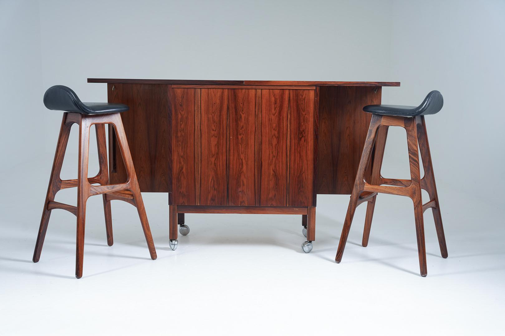 Scandinavian Modern Bar Cabinet by Torbjørn Afdal for Bruksbo, Norway, 1960s For Sale