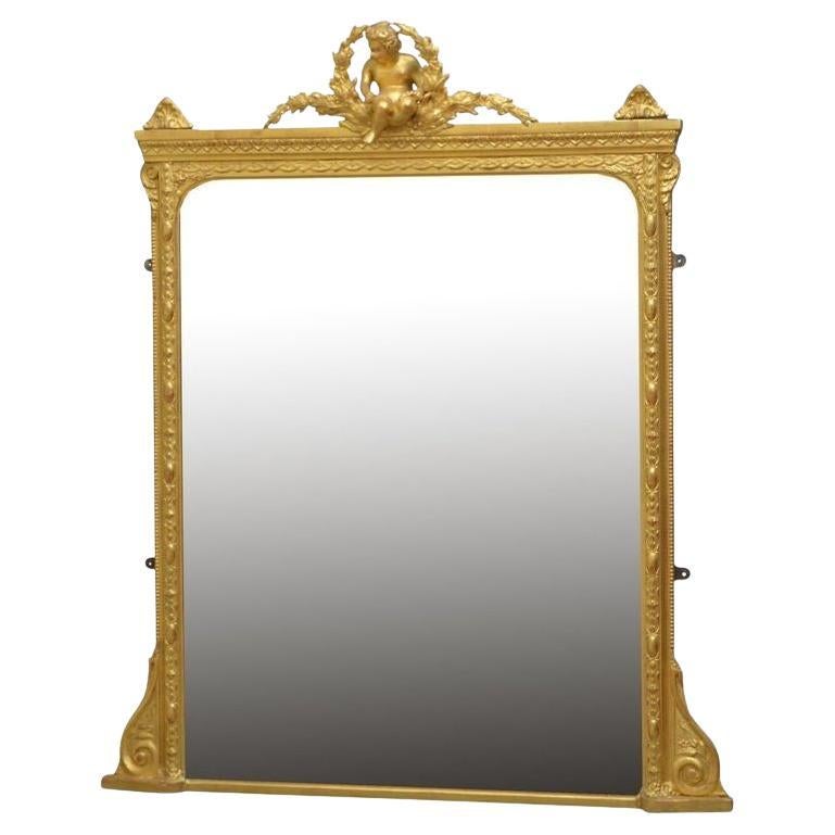 Copie - Miroir de cheminée Giltwood en vente