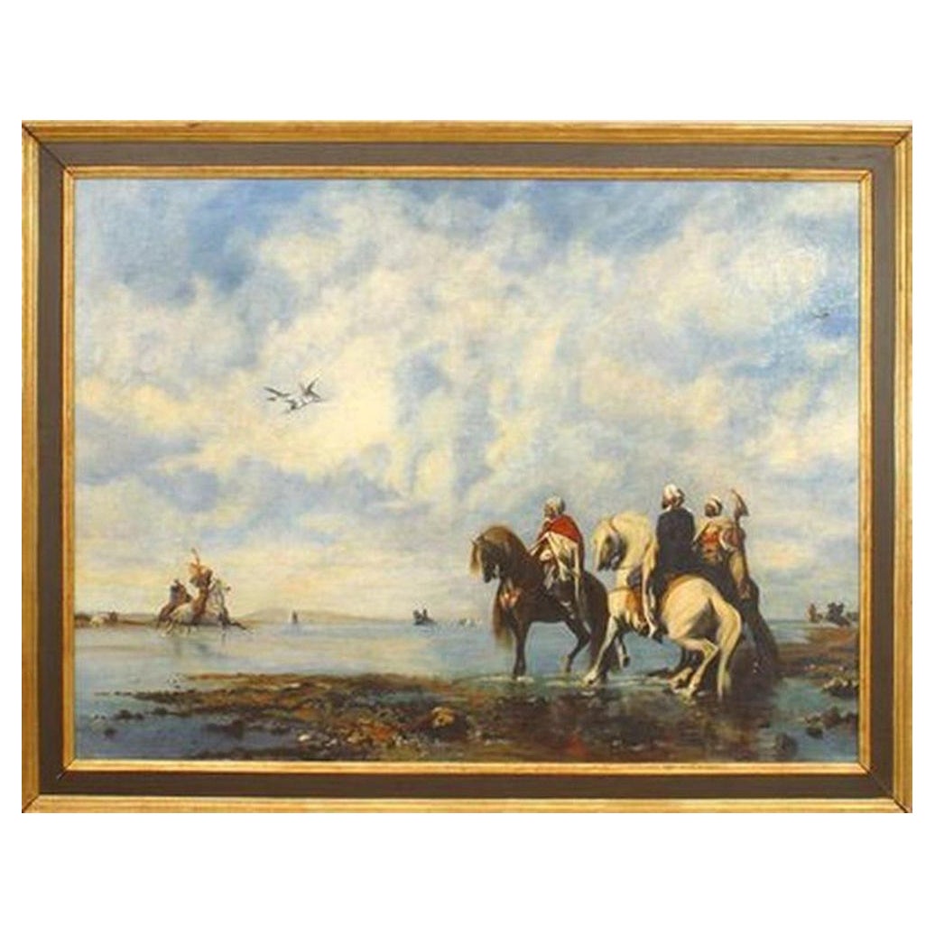 Copia de una pintura de una escena de caza