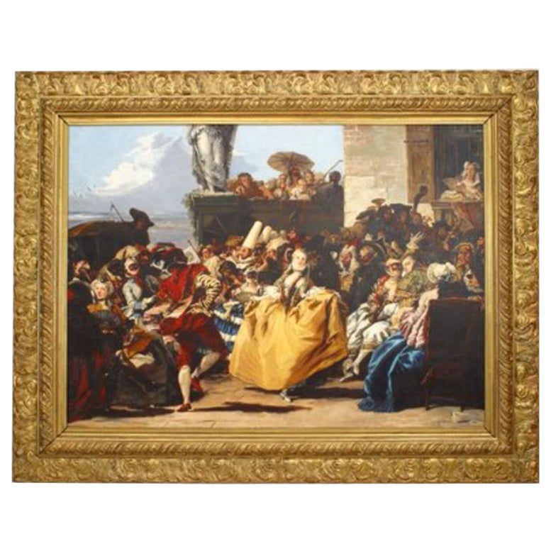 Kopie eines Gemäldes „Die Minuet“ mit einem Paar tanzenden Paar im Angebot