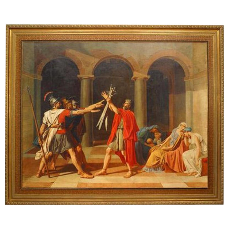 Copy of a Painting « The Oath of the Horatii- 1784 » en vente
