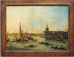 Kopie einer Meereslandschaft „ Venedig, Die Dogana mit dem Guidecca“